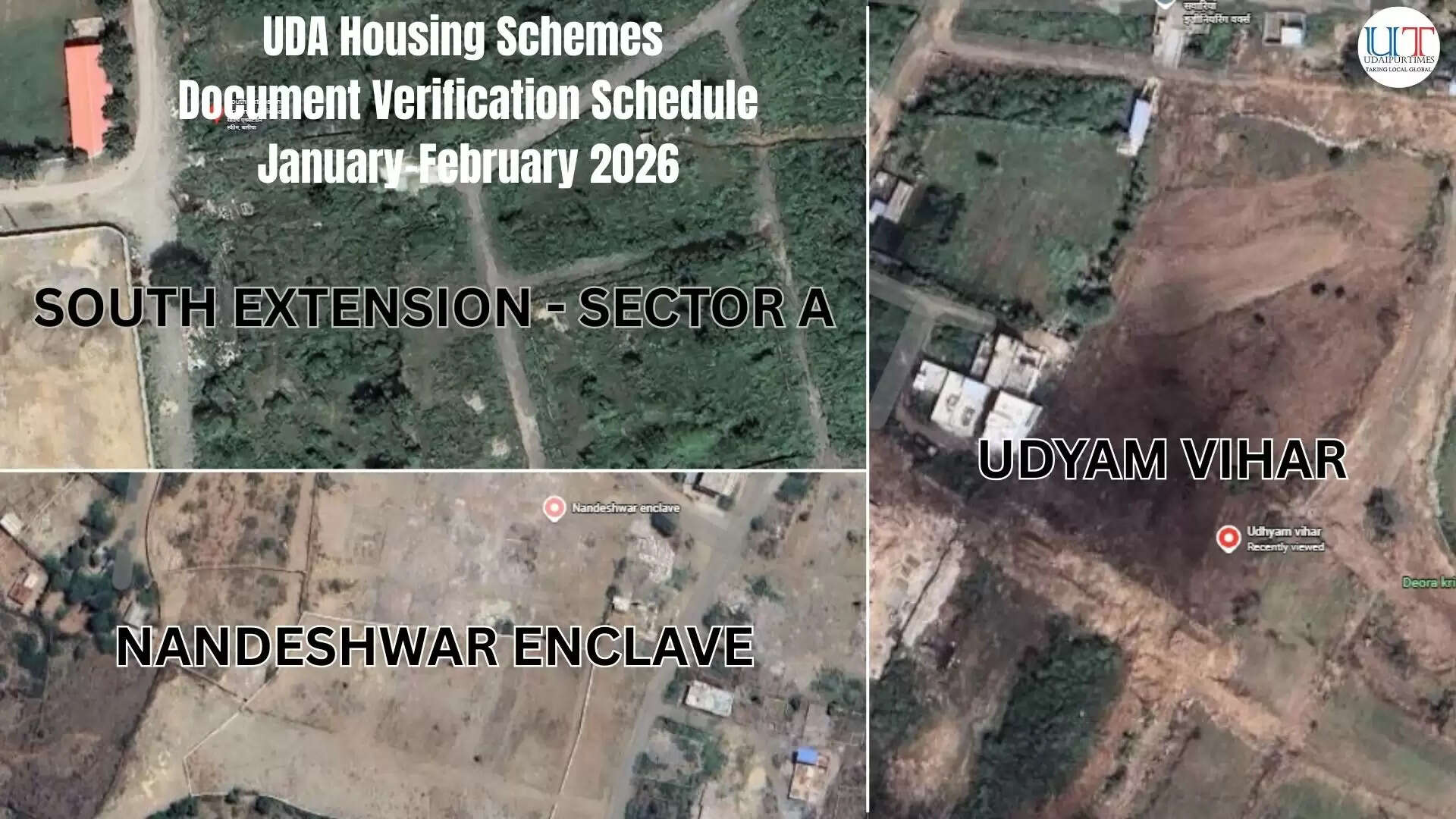 UDA office Udaipur releasing document verification schedule for housing schemes