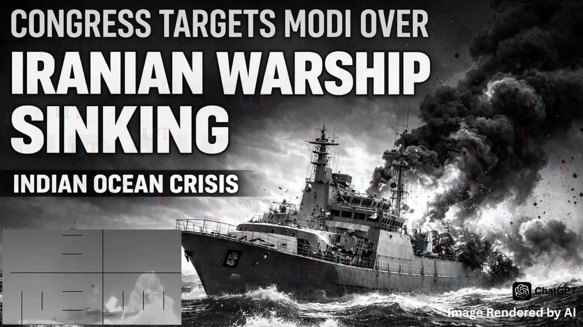 Iranian warship IRIS Dena participating in MILAN naval exercise before sinking near Sri Lanka in the Indian Ocean