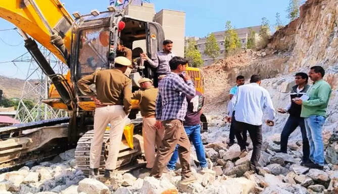 illegal mining on hills