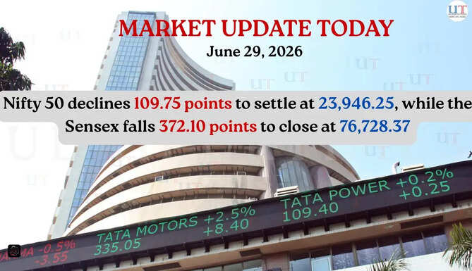 Stock market Update today in English: Sensex Drops 372 Points, Nifty Slips Below 24,000; Auto Stocks Lead Losses