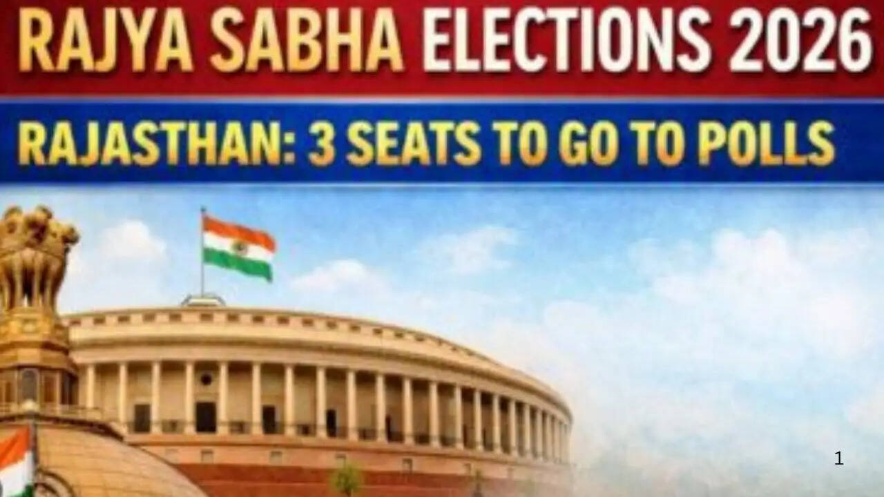 Election Commission announces Rajya Sabha election schedule for Rajasthan&rsquo;s three seats in 2026.