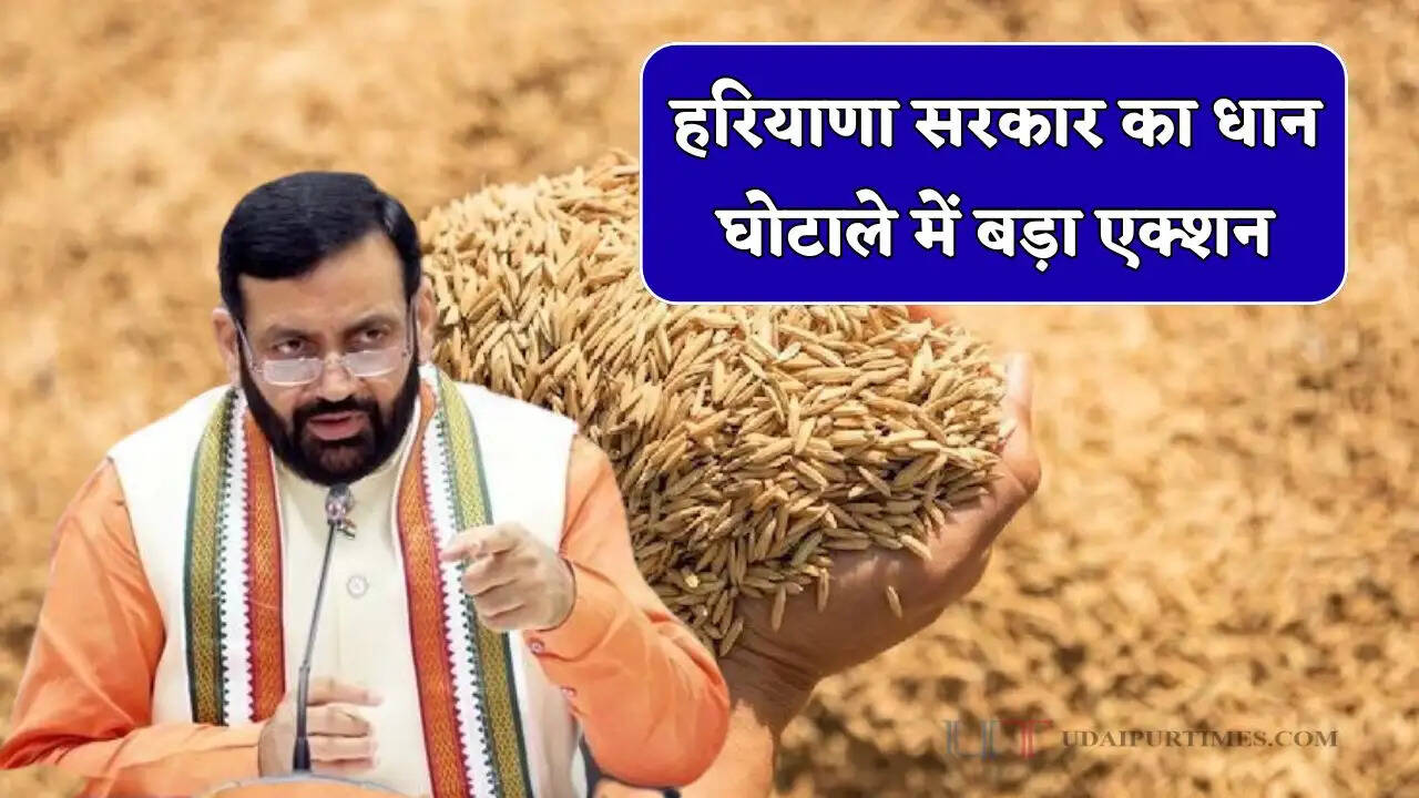 हरियाणा सरकार का धान घोटाले में बड़ा एक्शन, 5 इंस्पेक्टरों को किया पद से बर्खास्त