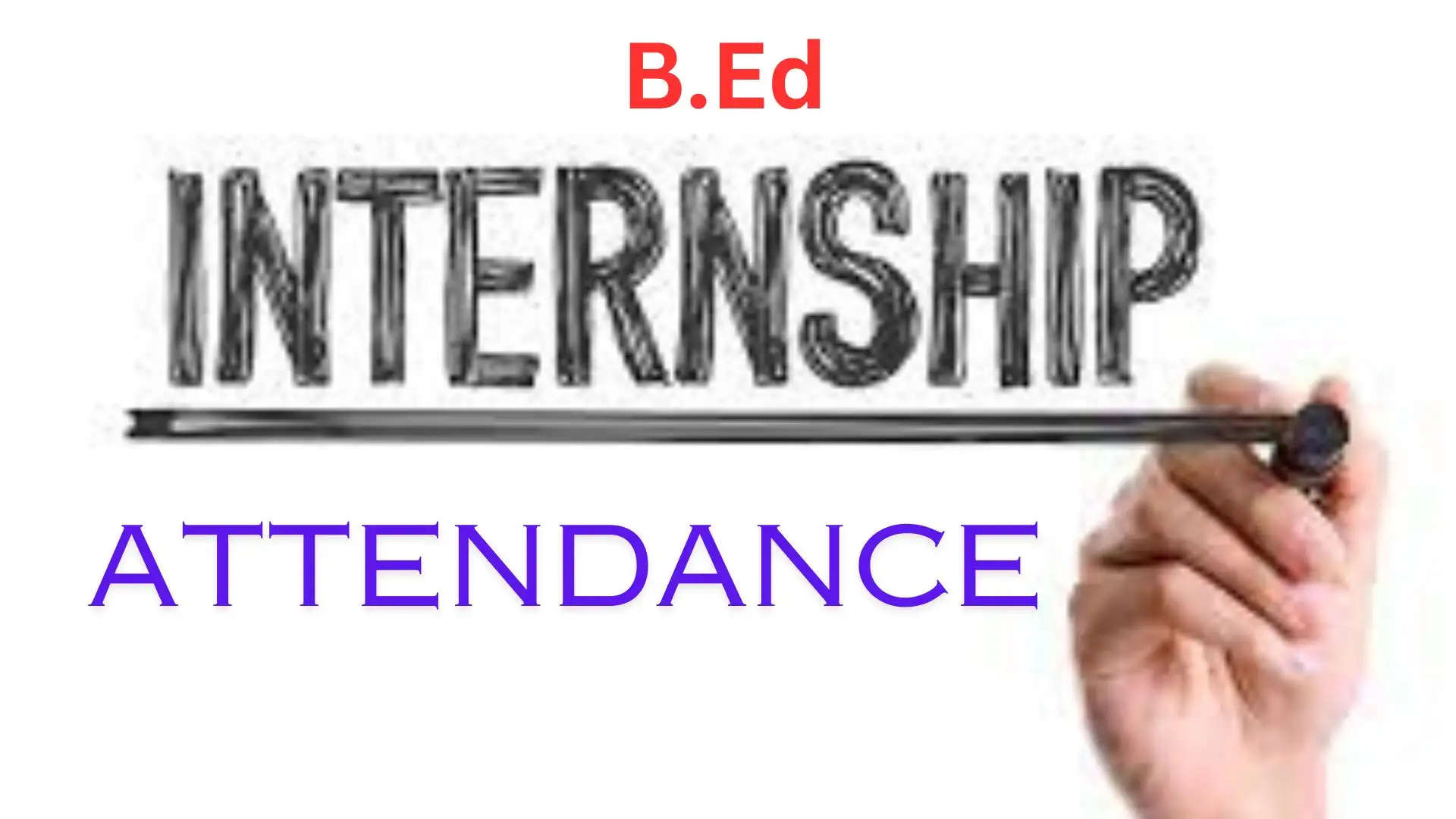 B.Ed Internship Attendance 