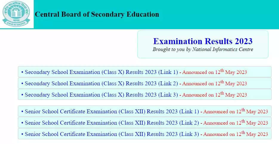 CBSE Class 10 Class 12 Board Results 2023