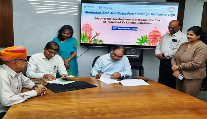 हिन्दुस्तान ज़िंक एवं राजस्थान धरोहर प्राधिकरण &ndash; ₹85 करोड़ MoU