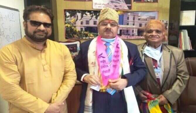 डाॅ. अगवानी व वसीम खान जयपुर में सम्मानित