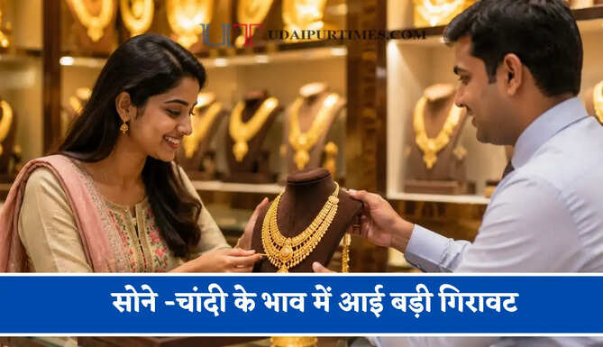 सोने -चांदी के भाव में आई बड़ी गिरावट,&nbsp;चेक करें आज का नया रेट&nbsp;