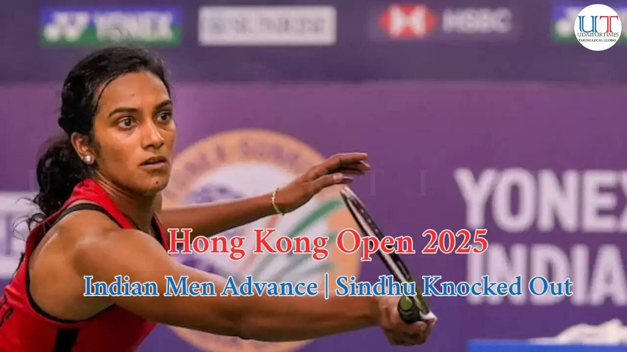 PV Sindhu in action at Hong Kong Open 2025 before first-round loss to Line Christophersen