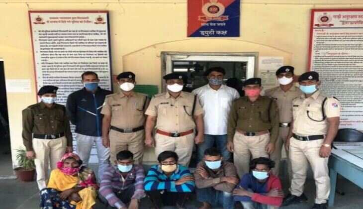 रेलवे सुरक्षा बल ने मावली में रेलवे सम्पत्ति चोरी करने वाली अपराधिक गैंग को किया गिरफ्तार