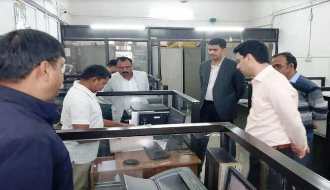 SDm Inspect Girwa panchayat