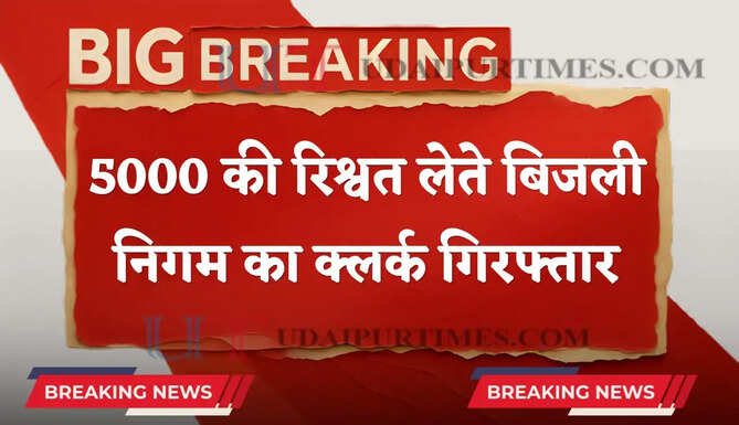 Solar Subsidy Scam : सोलर सब्सिडी के नाम पर मांग रहा था रिश्वत, 5000 लेते बिजली निगम का क्लर्क गिरफ्तार
