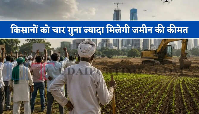 यहां बनने जा रही है नई इंडस्ट्रियल सिटी, किसानों को सर्किल रेट से चार गुना ज्यादा मिलेगी जमीन की कीमत