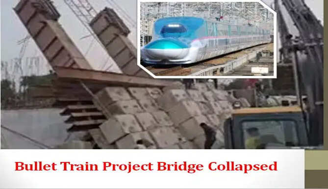 bullet train bridge collapsed
