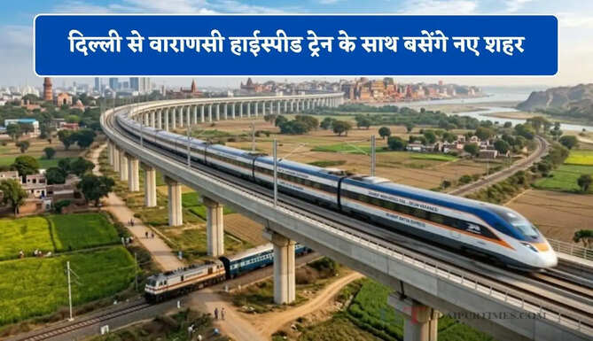 दिल्ली से वाराणसी हाईस्पीड ट्रेन के साथ बसेंगे नए शहर, नोएडा एयरपोर्ट के पास बनेगा बड़ा बिजनेस हब&nbsp;