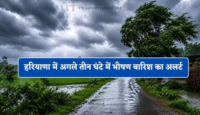 हरियाणा के इन जिलों में अगले तीन घंटे में भीषण बारिश का अलर्ट, जाने मौसम विभाग का बड़ा अपडेट&nbsp;
