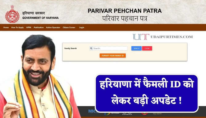 हरियाणा में फैमली ID को लेकर बड़ी अपडेट ! आय सत्यापन के लिए 4 अगस्त को यहां लगेगी ग्राम सभाएं