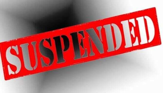 suspended