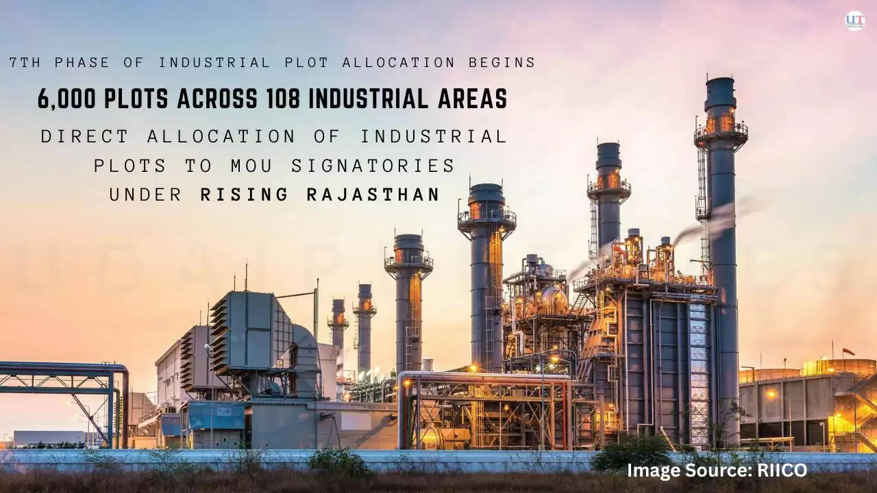 Rising Rajasthan seventh phase industrial plot allocation across 108 industrial areas with new industrial zones in 2025