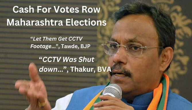 BJP National General Secretary, Vinod Tawde has been accused of distributing cash for gaining votes, a day before the elections in Maharashtra, as per media reports. HItendra Thakur of the Bahujan Vikas Aghadi (BVA) has raised his concern with the Election Commission, who have in turn filed an FIR against Vinod Tawde