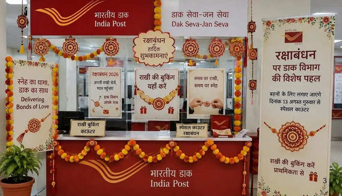 Udaipur Dak Vibhag Rakhi Counter