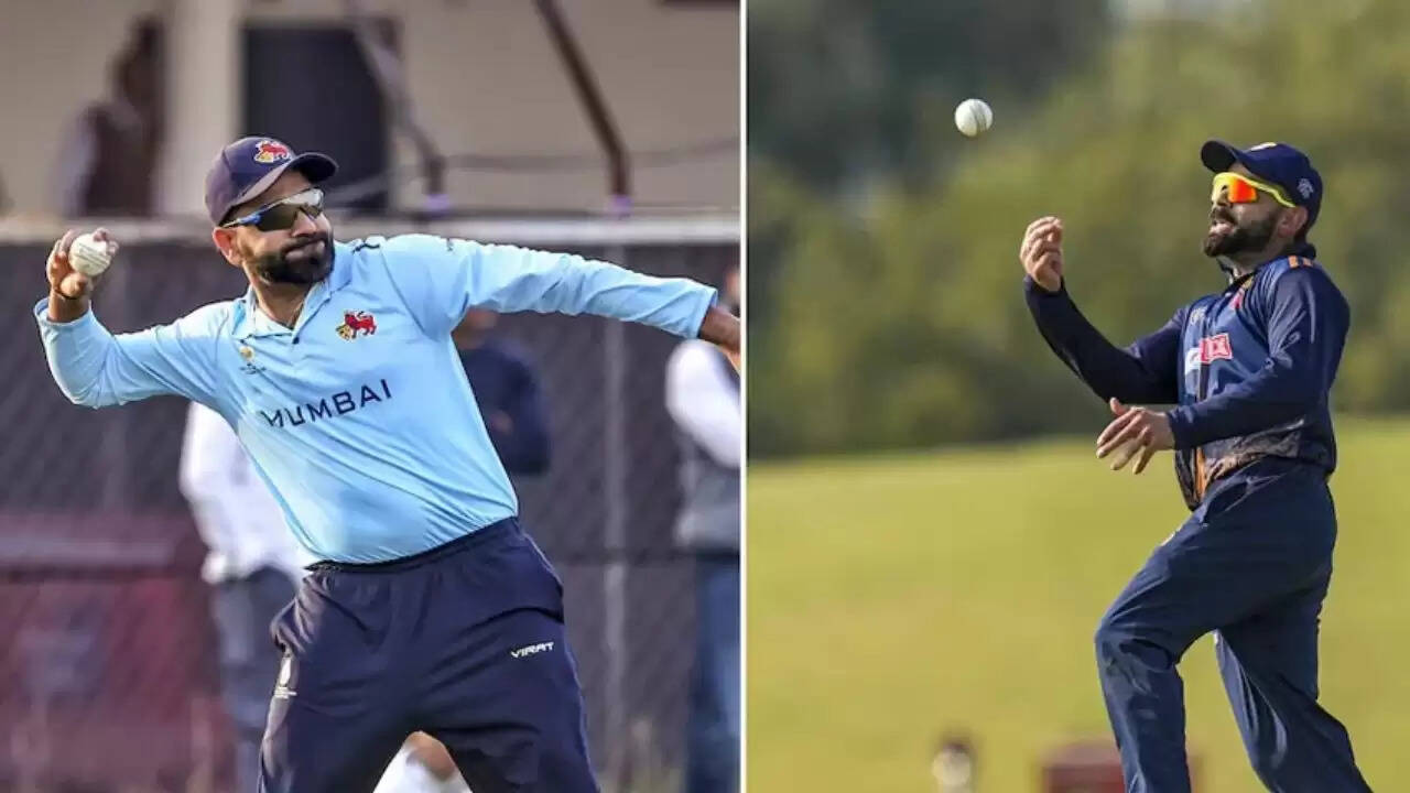 Rohit Sharma and Virat Kohli playing in Vijay Hazare Trophy domestic matches