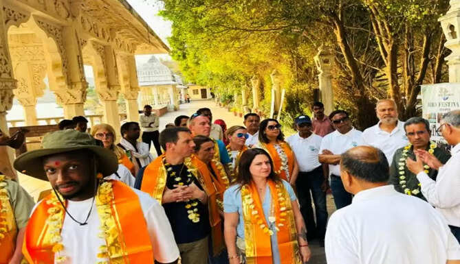french team visit badi lake