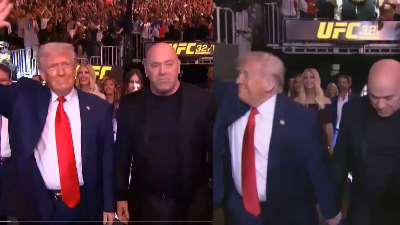 Trump&rsquo;s UFC 327 Appearance Sparks Viral Moments