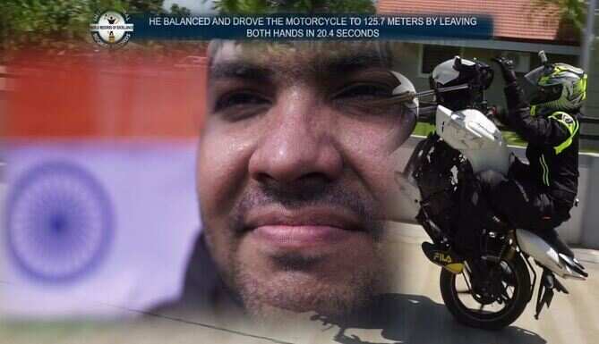 [VIDEO] Udaipur boy becomes first Indian to secure two World Records in Sportbike Freestyle Riding