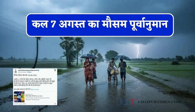  हरियाणा-पंजाब समेत 15 राज्यों में भारी बारिश का अलर्ट ! देखें नई रिपोर्ट
