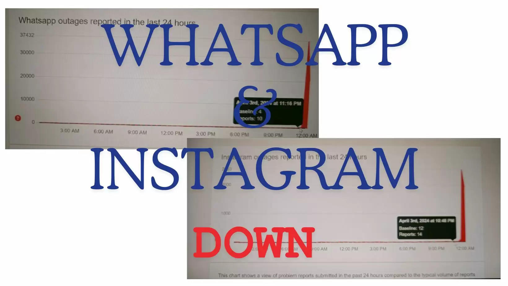 WhatsApp Instagram DOwn