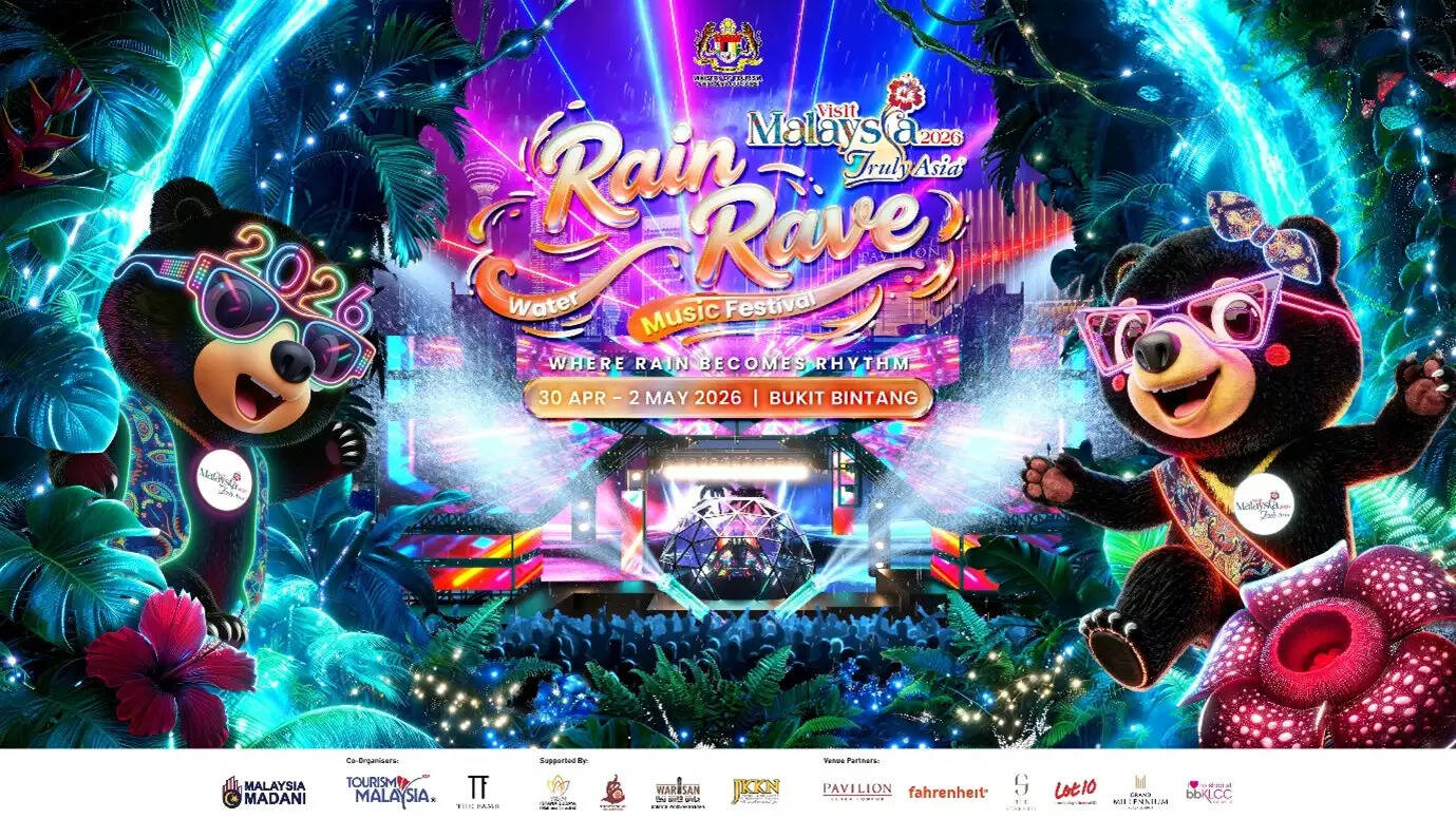 Rain Rave Water Music Festival in Kuala Lumpur celebrating Labour Day with music, culture, and tourism activities