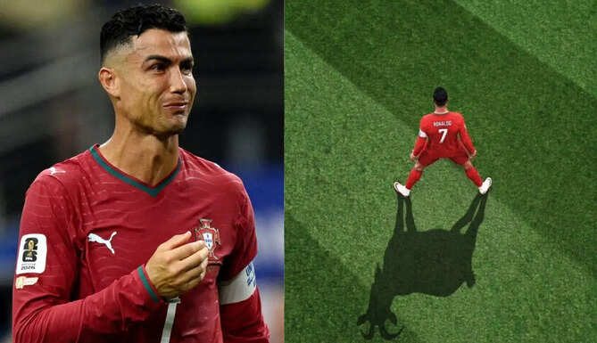 Cristiano Ronaldo walks off the field after Portugal's FIFA World Cup 2026 exit against Spain, marking the end of his World Cup career.