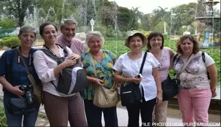 foreign tourists in Udaipur Tourism Boost