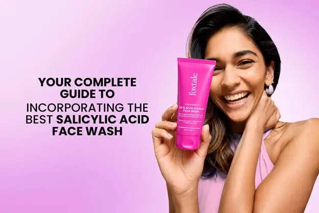 Salicylic acid face wash for oily and acne-prone skin with skincare routine essentials and acne treatment guide