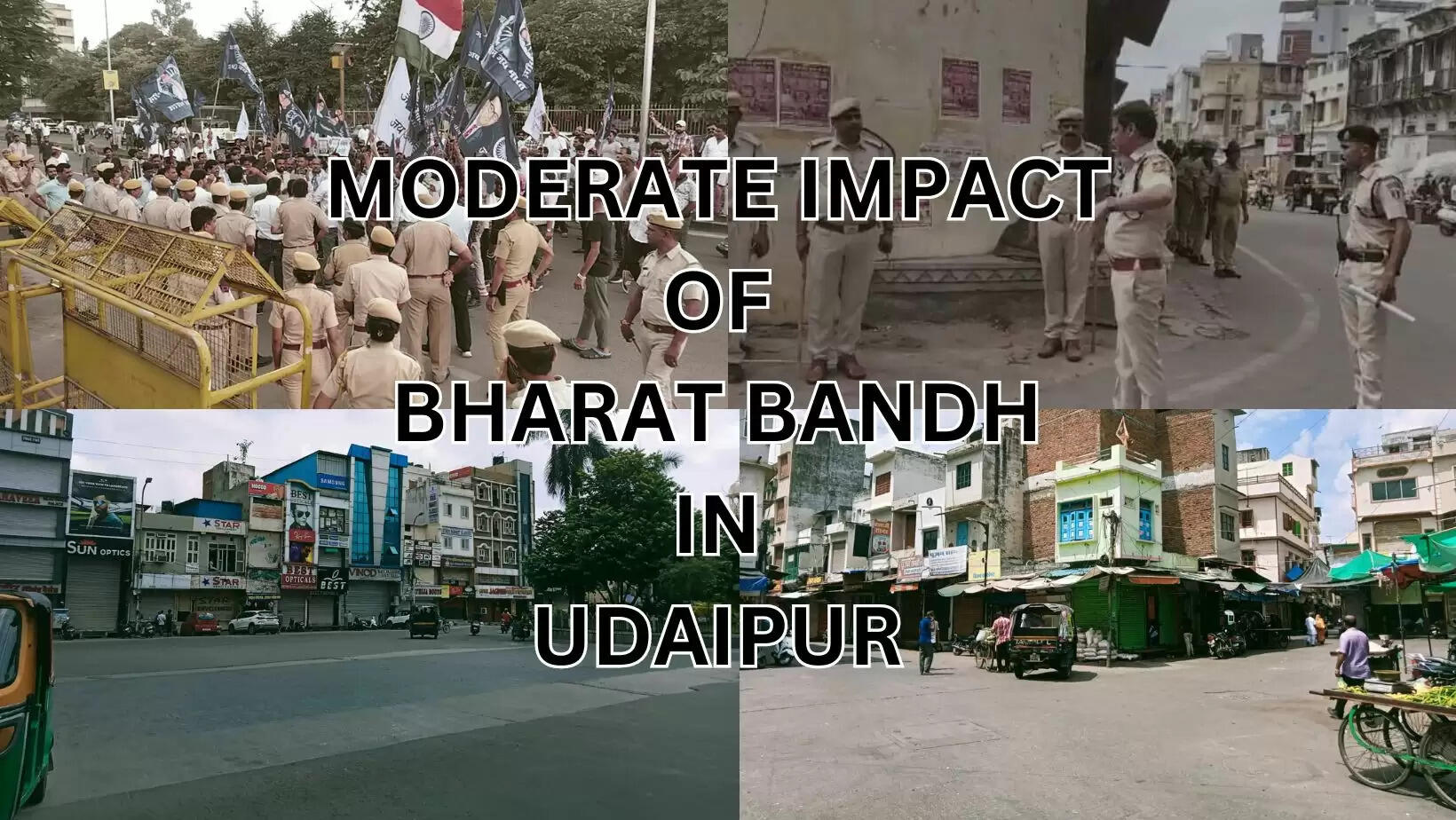 Bharat Bandh: Impact of the Bandh at Udaipur SC ST Community Members Agitated over the lack of support from BJP and the ruling party