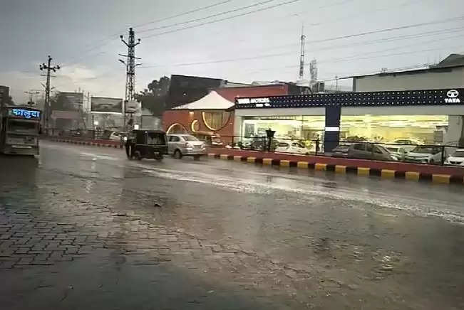 rain in udaipur