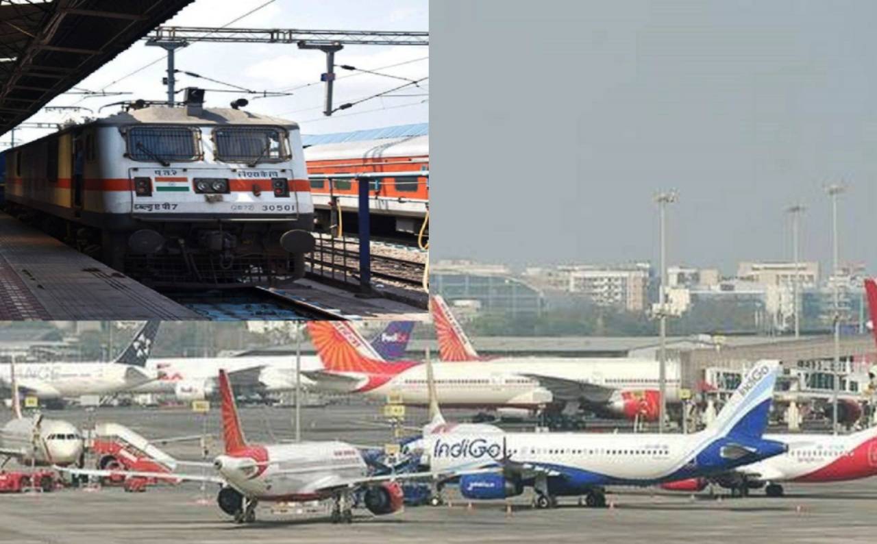 Air and train services between Delhi and Mumbai likely to be banned