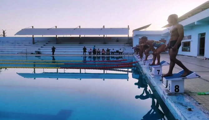 swimming