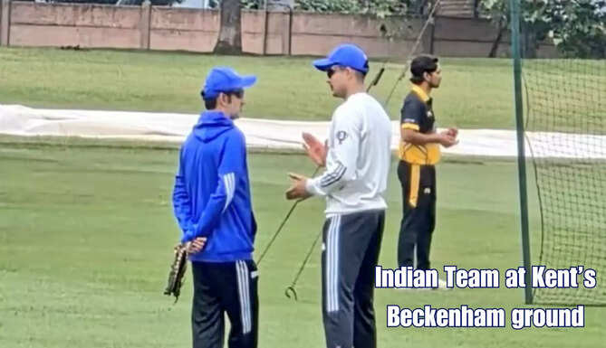 IND vs ENG, India vs England Test, Beckenham pitch report, Indian cricket team practice, grassy pitch England, Team India nets session, WTC 2025 preparation