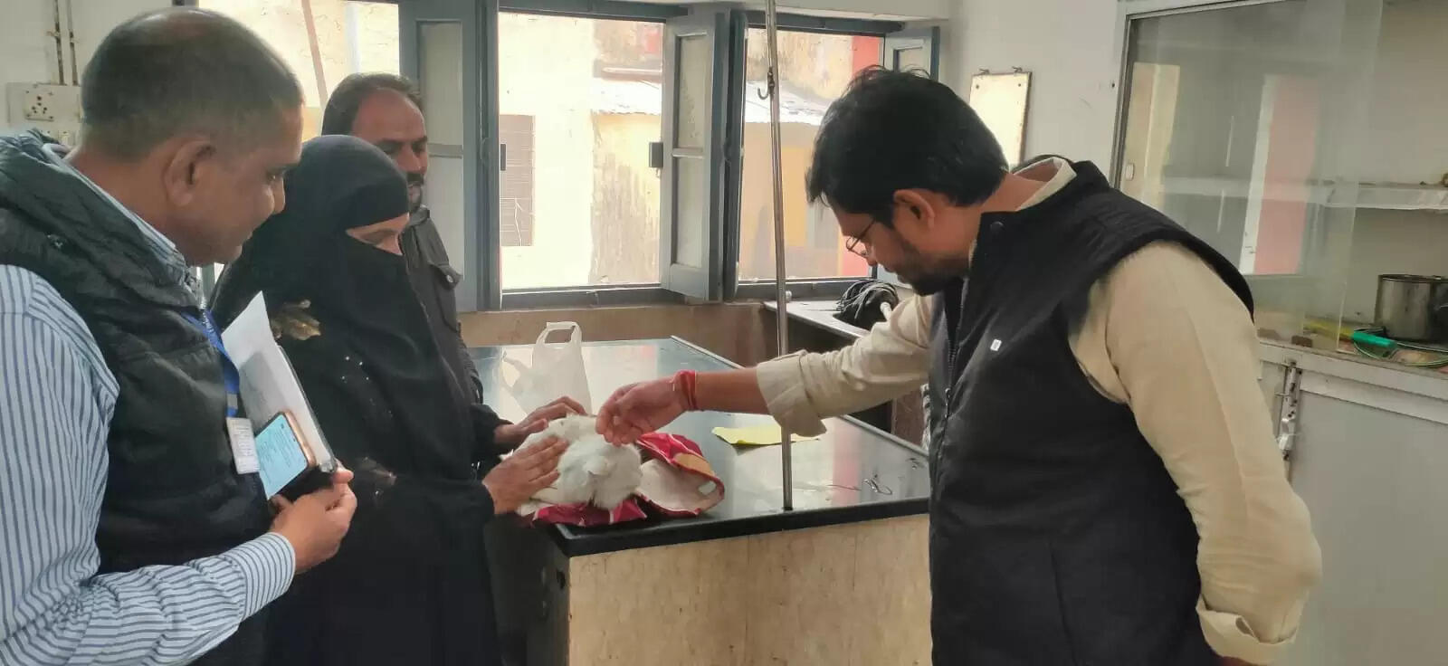 Udaipur Collector Namit Mehta inspecting multi-purpose veterinary hospital at Chetak Circle | Udaipur Veterinary Hospitals Inspected for Quality Animal Healthcare