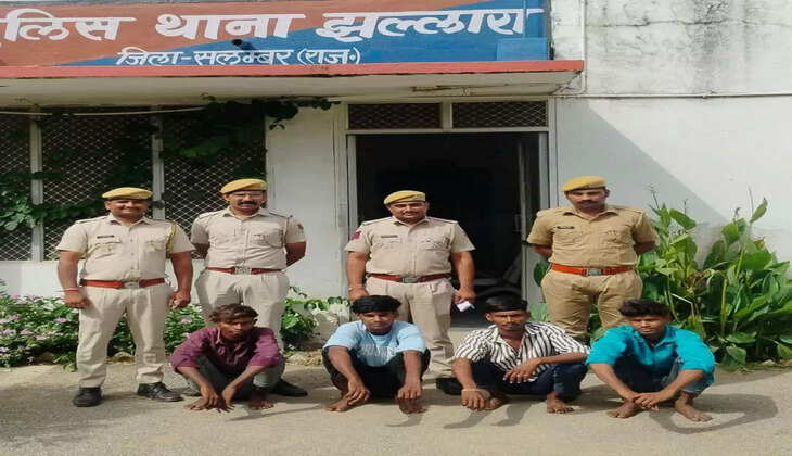 “Jhallara Police Arrest Four Over Viral Fight Video | Rajasthan Crime News”