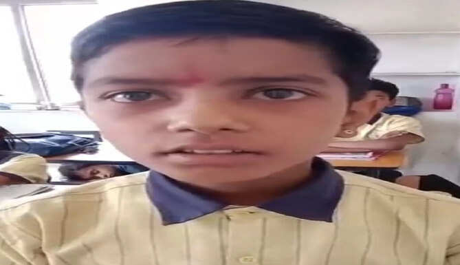 Mavli News school boy interacted with CM