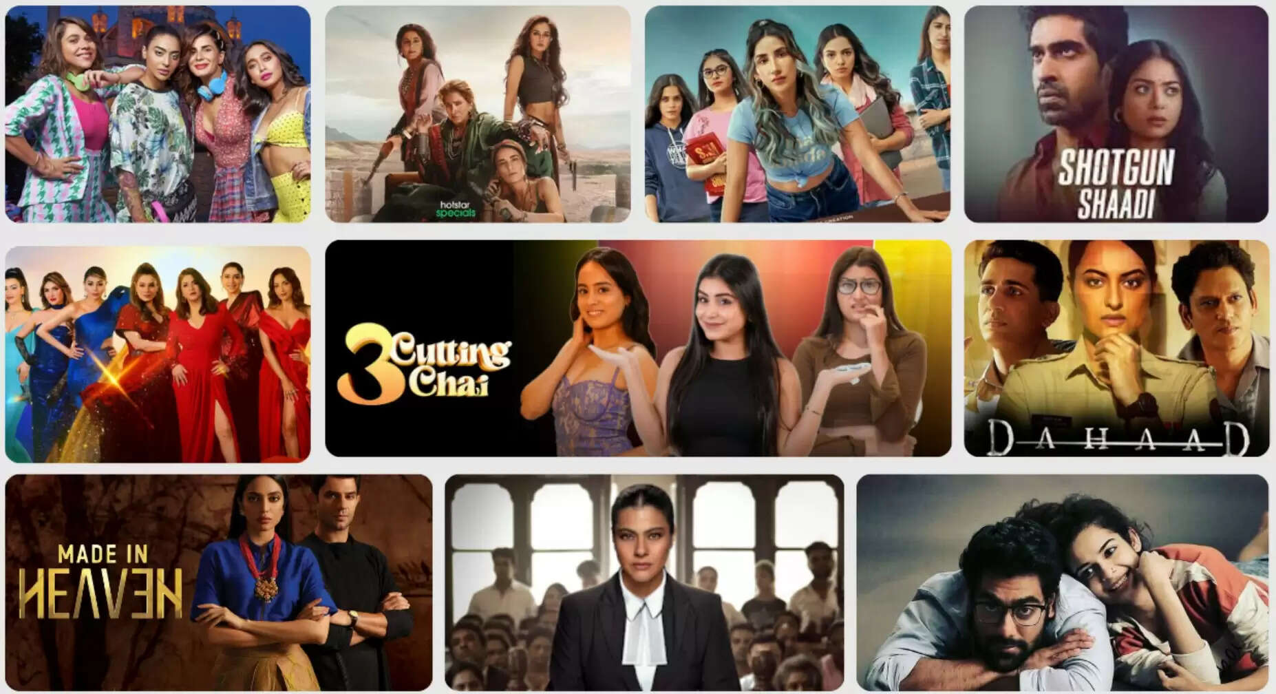 Female-centric OTT series celebrating friendship and modern womanhood, including Four More Shots Please Season 4