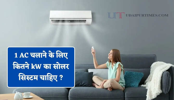 1 AC चलाने के लिए कितने kW का सोलर सिस्टम चाहिए ? जानिए पूरा हिसाब&nbsp;