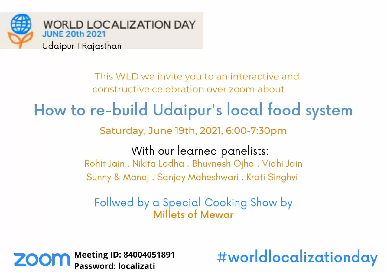 World Localization Day event Udaipur Shikshanter Local food organic food events in udaipur