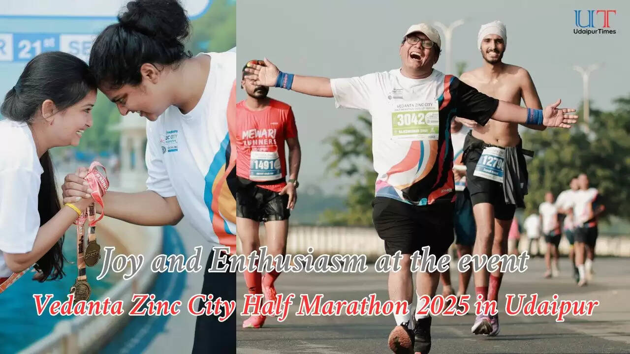 Senior citizens & differently abled athletes participating in Udaipur Half Marathon