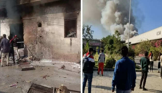 Fire at Udaipur 