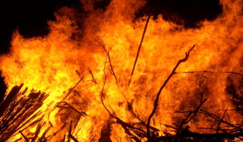 Fire continues in Sajjangarh hills